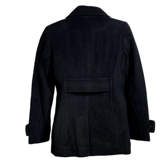 Land's End‎ Womens Insulated Peacoat Coat Size 2P Wool Cashmere Blend Black NWT - Picture 3 of 14